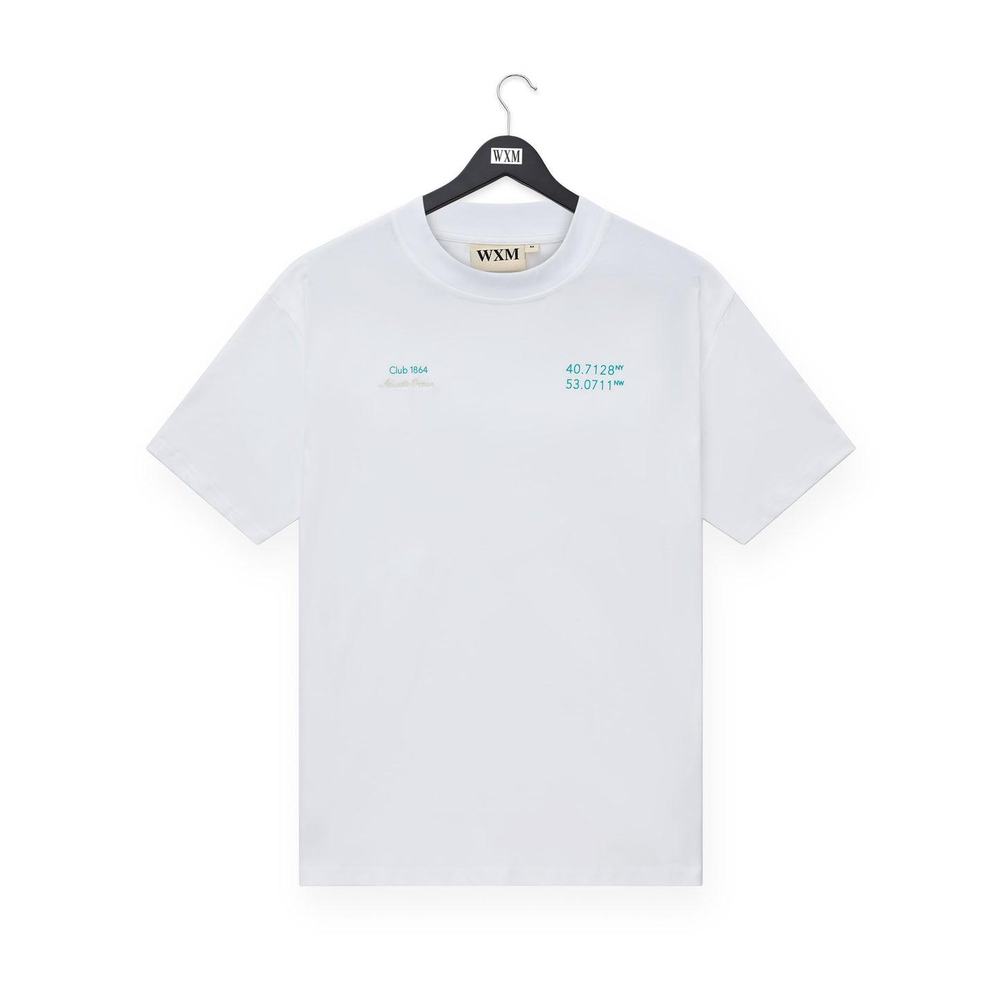 WXM Atlantic Oversize T-Shirt - White & Teal