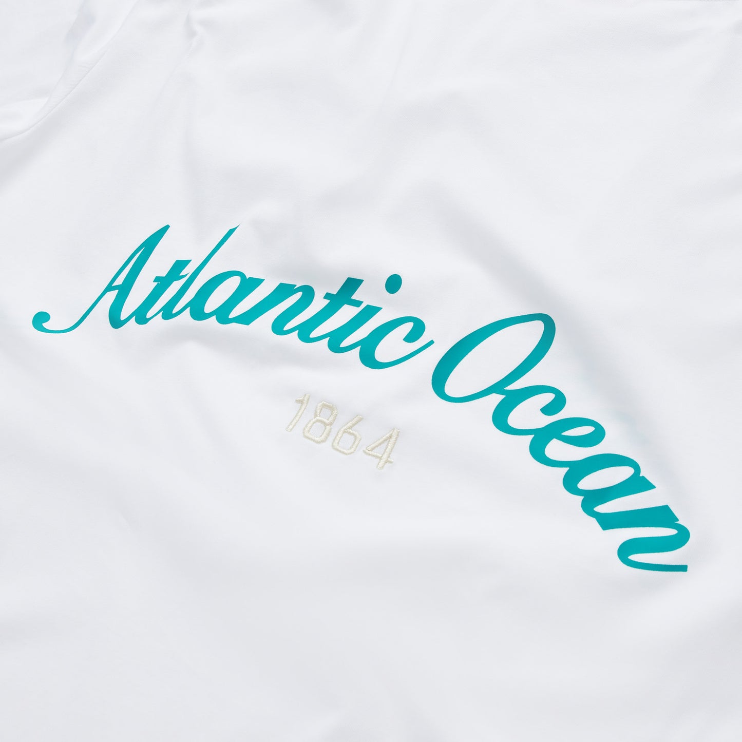 WXM Atlantic Oversize T-Shirt - White & Teal