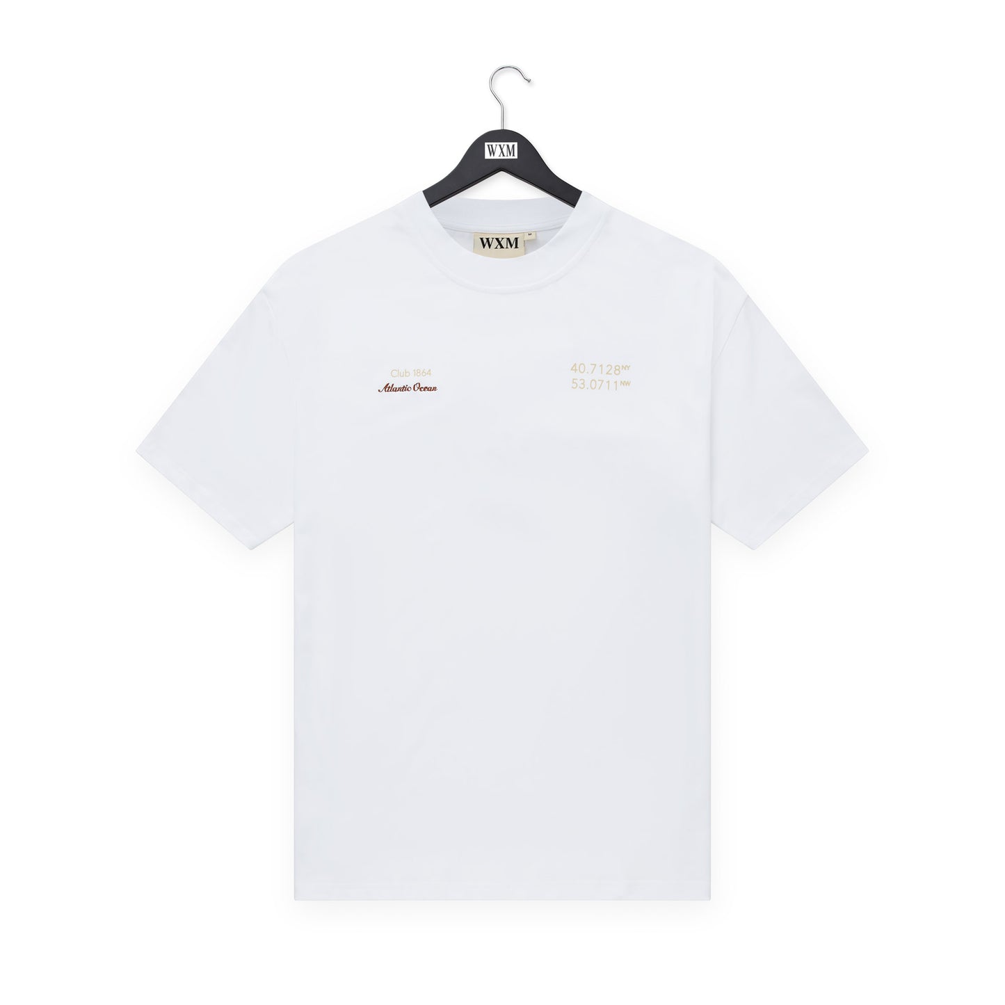 WXM Atlantic Oversize T-Shirt - White & Gold