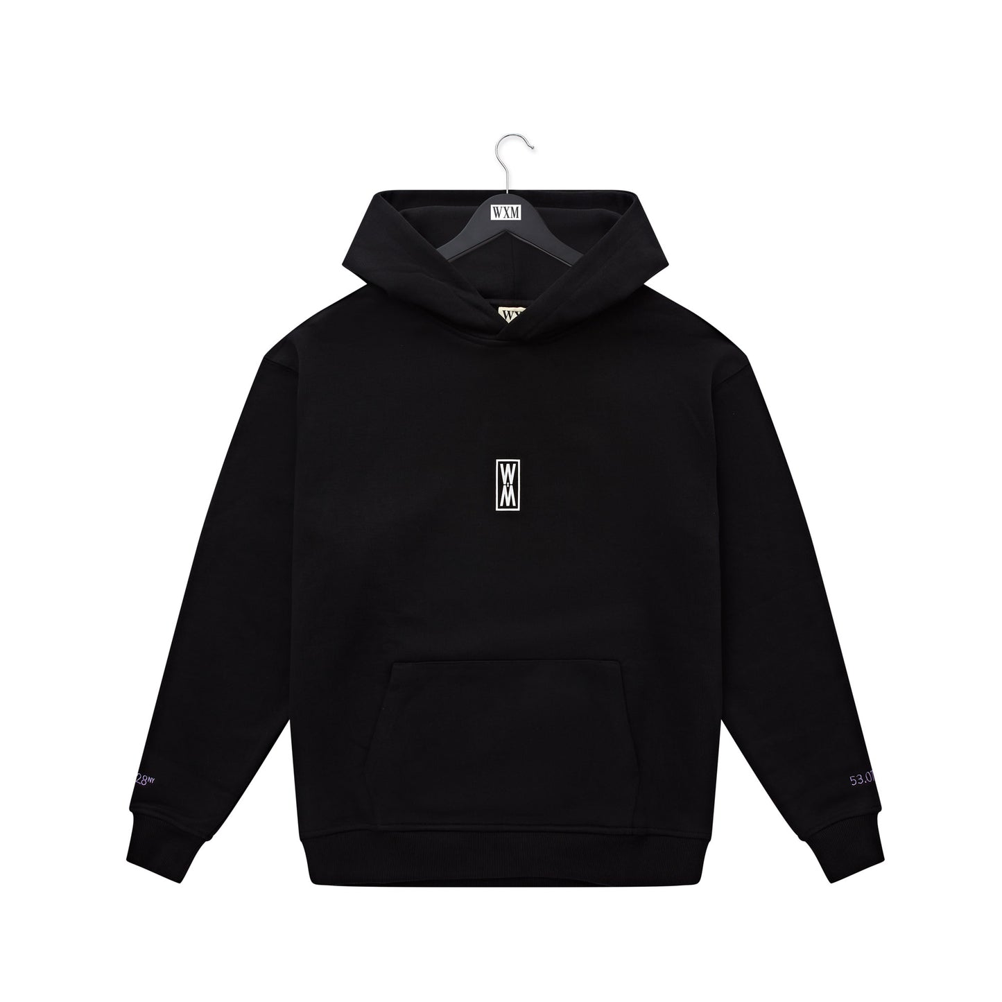 WXM Atlantic Oversize Hoodie - Black & Purple