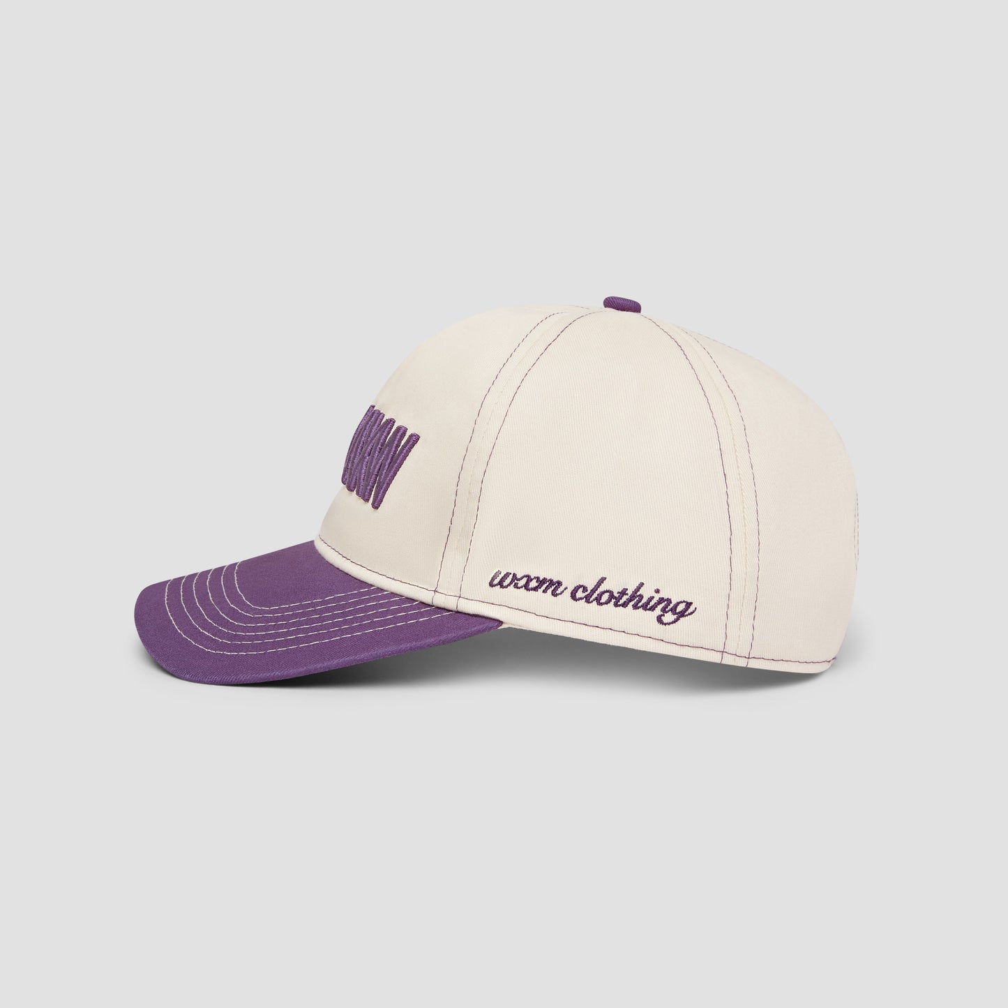 WXM MXW Cap - Cream & Purple