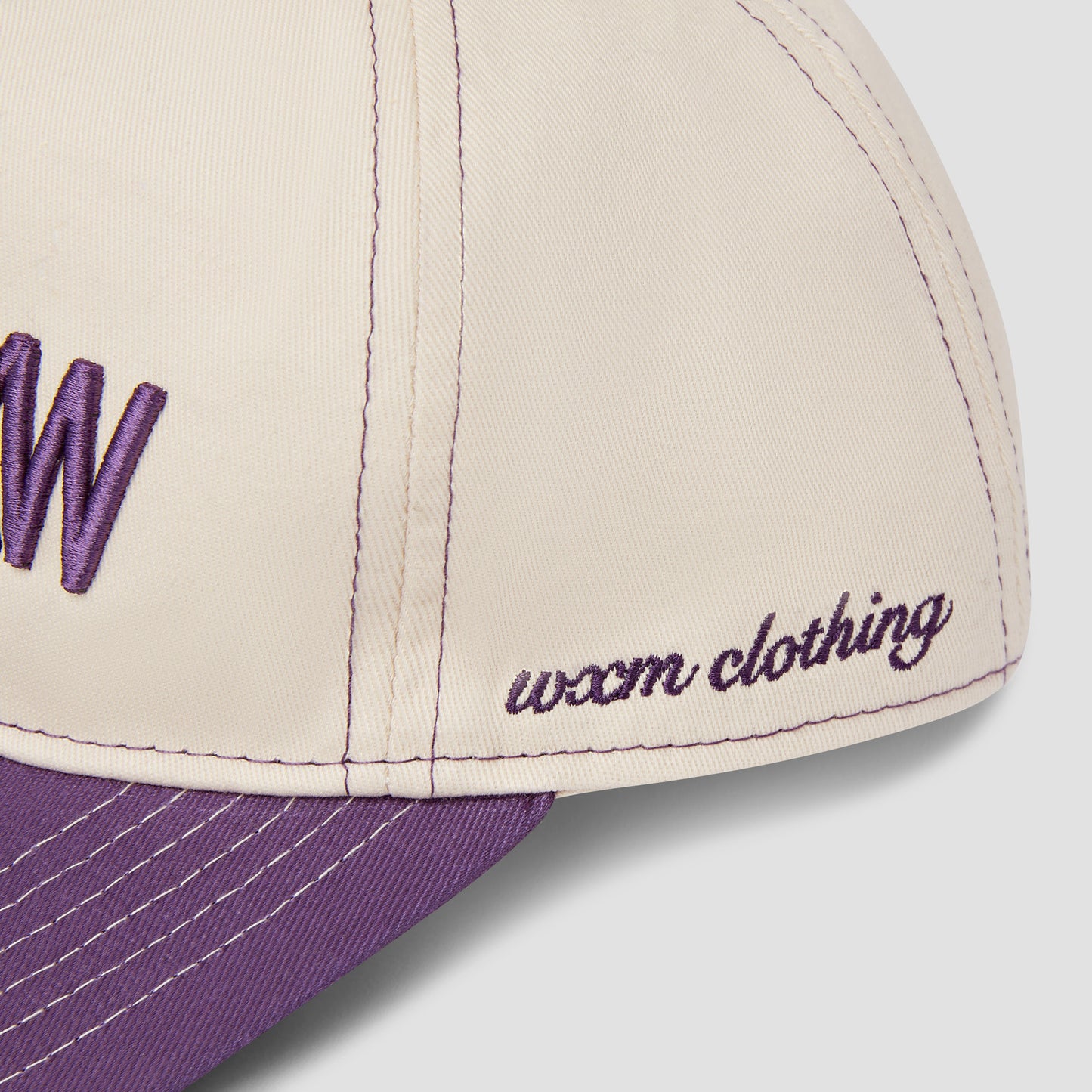 WXM MXW Cap - Cream & Purple
