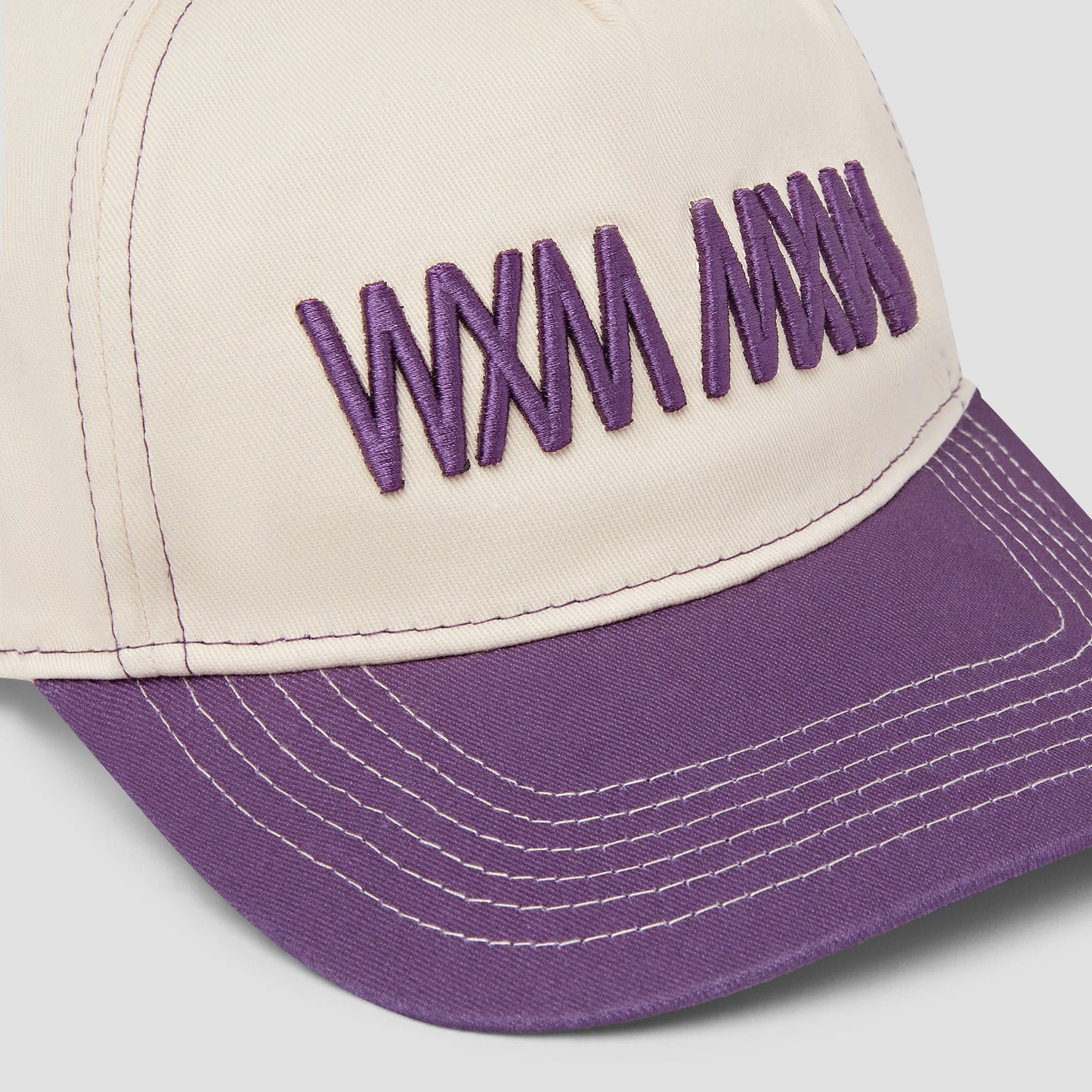 WXM MXW Cap - Cream & Purple