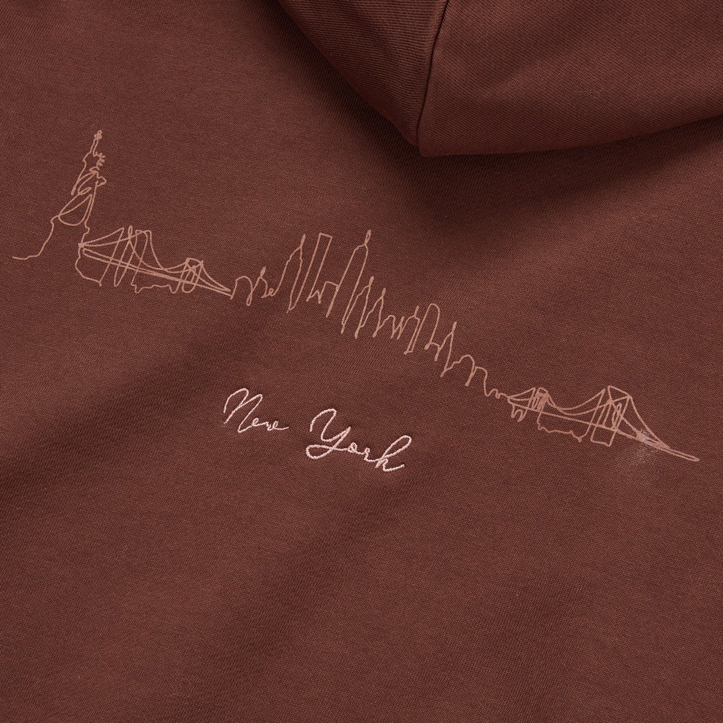 NYC Mocha Relaxed Hoodie