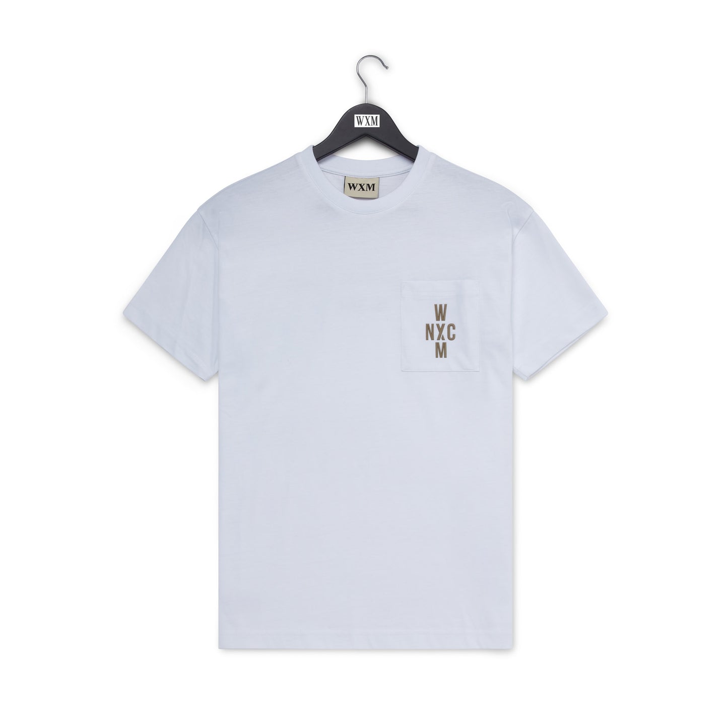 WXM NYC White & Slate Grey Relax Fit T-Shirt