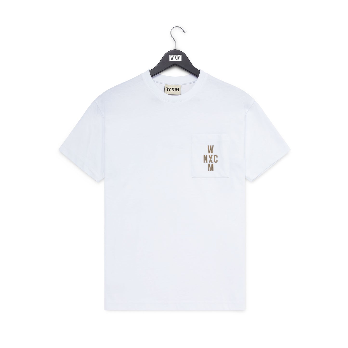 WXM NYC White & Slate Grey Relax Fit T-Shirt