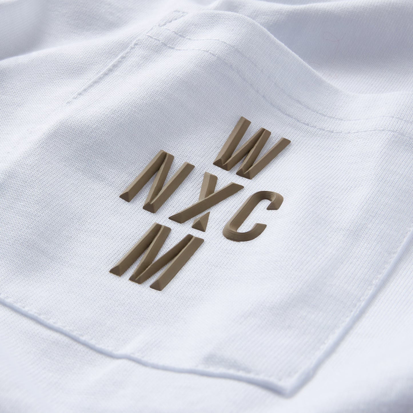 WXM NYC White & Slate Grey Relax Fit T-Shirt