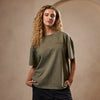 WXM Olive Acid Wash Oversize T-Shirt