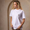 WXM NYC White & Slate Grey Relax Fit T-Shirt