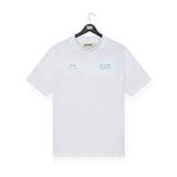 WXM Atlantic Oversize T-Shirt - White & Teal