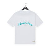 WXM Atlantic Oversize T-Shirt - White & Teal