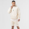 WXM Ivory Oversize Hoodie & Shorts Set