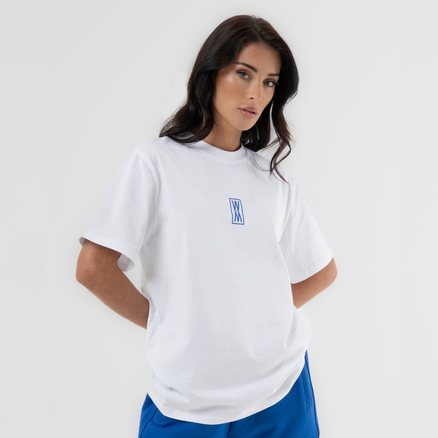 WXM White & Trypan Blue Oversize T-Shirt