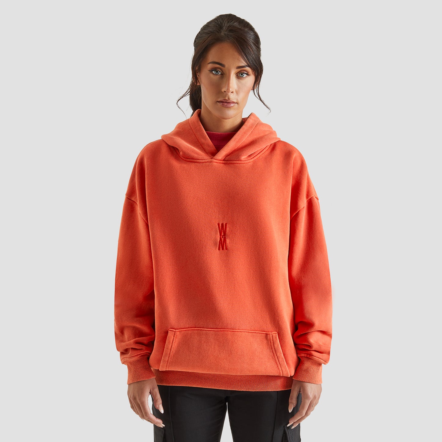 WXM Oversized Hoodie - Washed Red