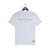 WXM NYC White & Slate Grey Relax Fit T-Shirt