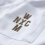WXM NYC White & Slate Grey Relax Fit T-Shirt